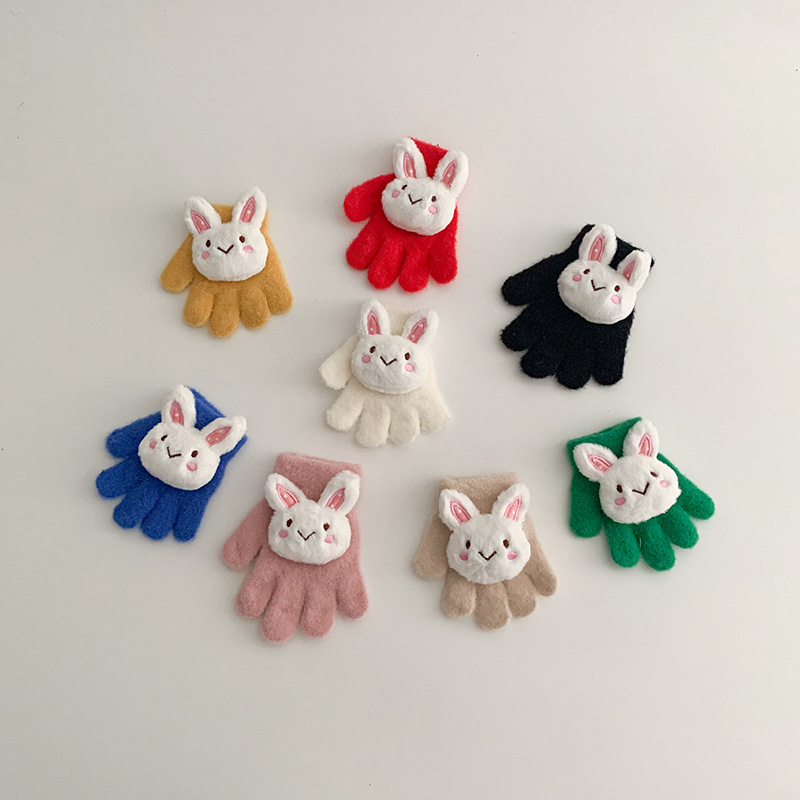 Kinder handschuhe Winter cartoon ins warme winter handschuhe für mädchen süße fünf-finger handschuhe_voghion.com