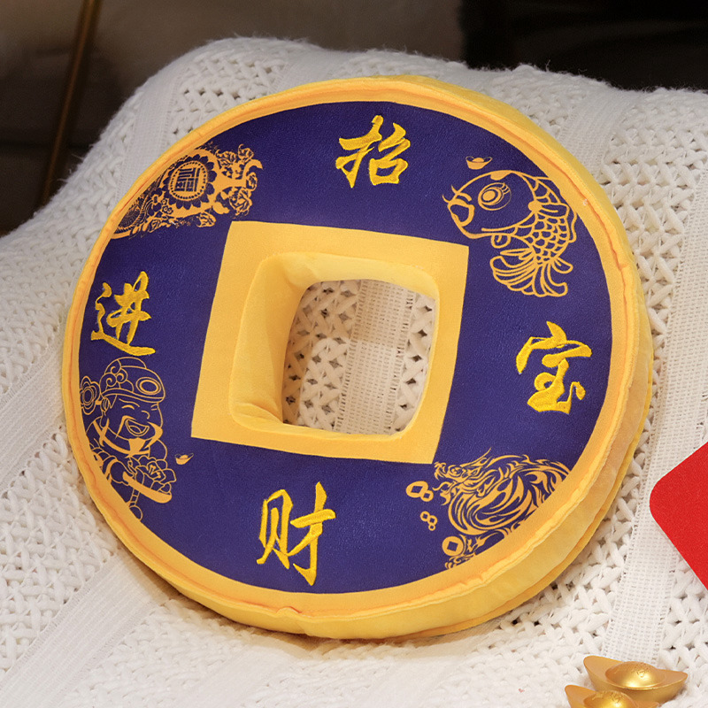 Nuevo estilo nuevo estilo chino de interiores encantador creativo China Xixi Yuanbao almohada de asiento sofá almohada de respaldo