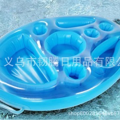 ソース工場空気入れPVC水上氷バー自助氷皿パーティー浮遊空気入れ飲料棚多孔カップトレイ