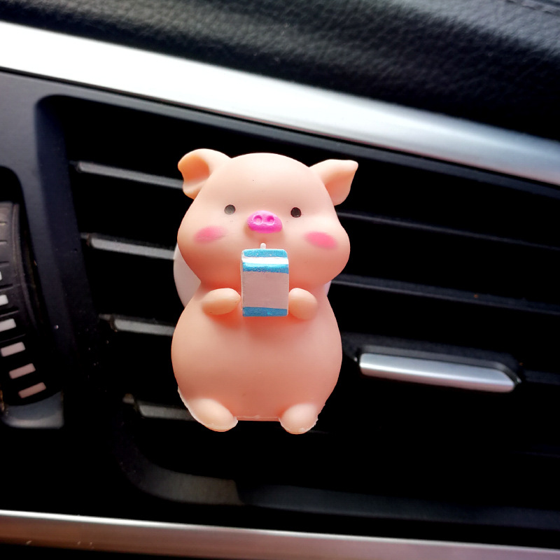 Red de Internet fragancia de coche perfume de coche salida de aire aromaterapia interior de coche decoración de dibujos animados lindo creativo decoración de coche