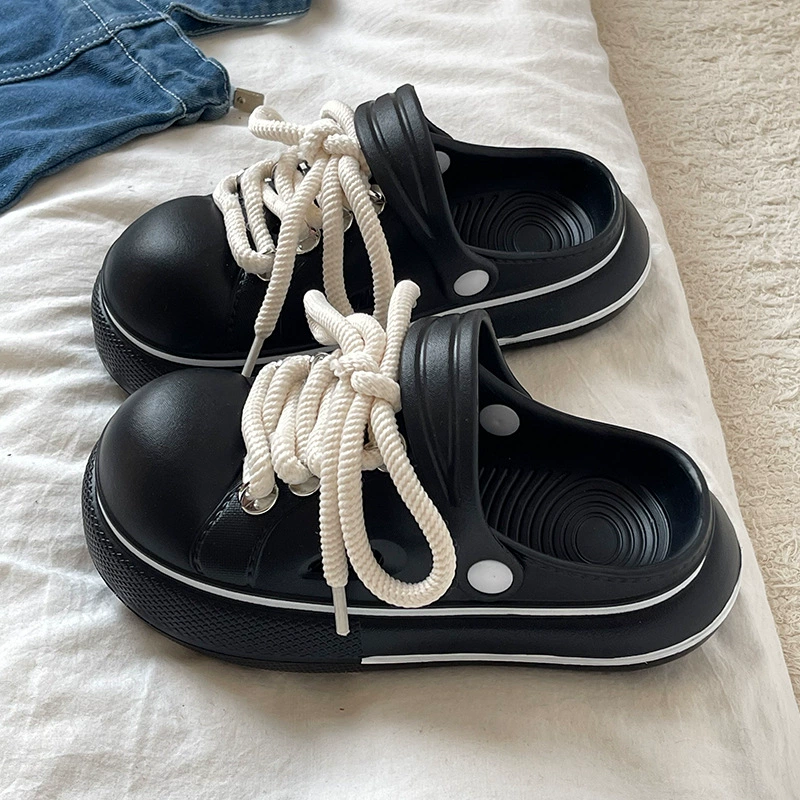 DIMIFEI Милая Баотоу Кабуш Shoes и повседневные пляжные сандалии, студенты 2025 лето, толстая подошва, уличная одежда