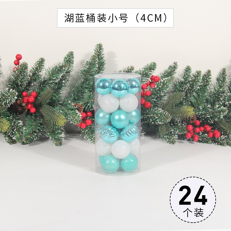 Decoraciones de Navidad Bola brillante árbol de Navidad colgante tienda ventana colgante de Navidad regalo Bola de barril