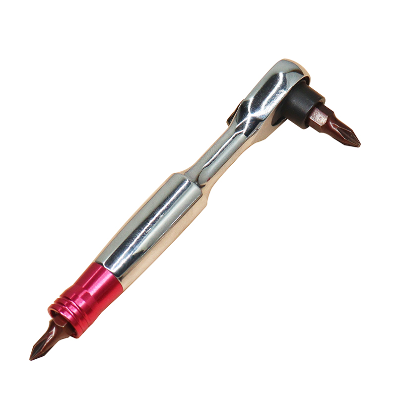 Mini llave de trinquete estrecha espacio pequeño destornillador de hendidura en forma de cruz hexagonal tipo L