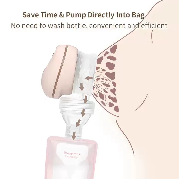 Lying inhalation Portable wearable breast pump low noise
