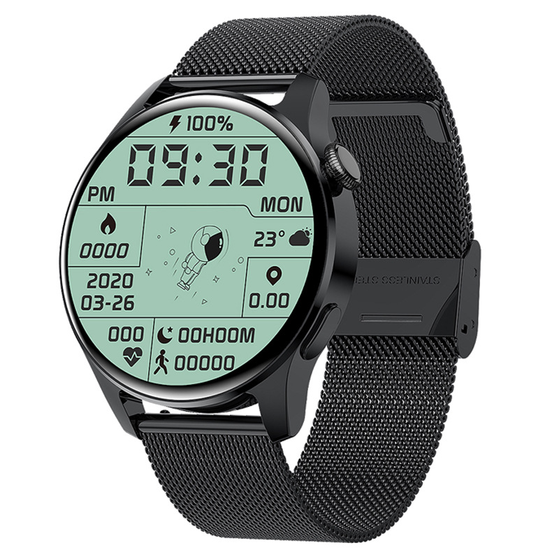 Banda de acero negra de Milán