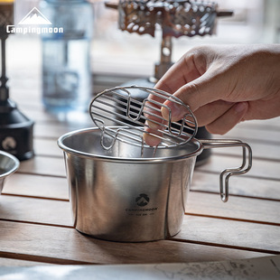 Coleman W9 outdoor camping picnic steaming egg steaming rack steaming cage rack suitable for snow bowl stainless steel ultra-small bottom net