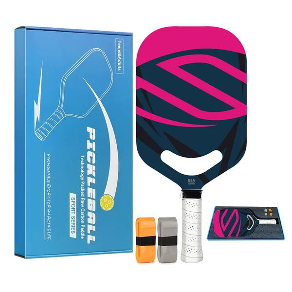 Smiley Face Carbon Fiber Pickleball Racket Carbon Fiber One-Piece Racket Frameless High-End Matte Source Factory Pickleball Racket