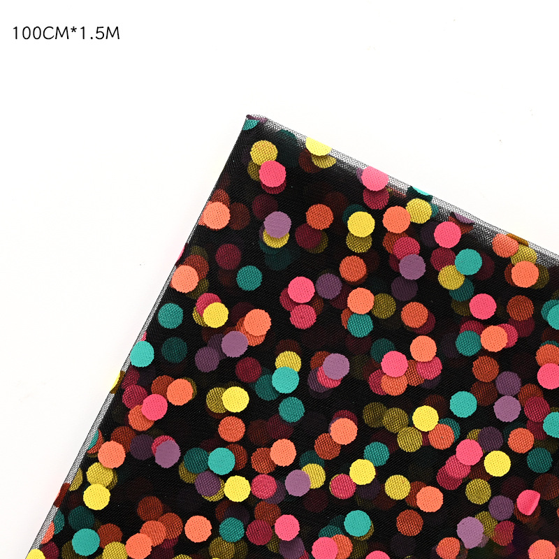 Material de envoltura de flores al por mayor color dot dopamina gasa floral flor papel de embalaje ramo de hilo de flores