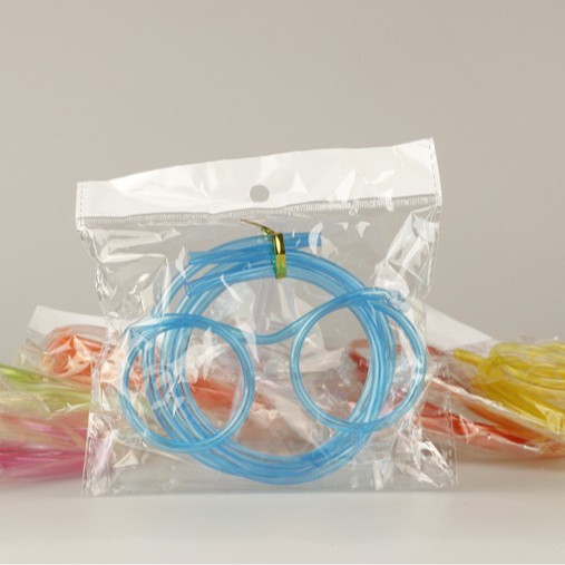 Paja creativa gafas barba paja loco divertido arte plástico paja