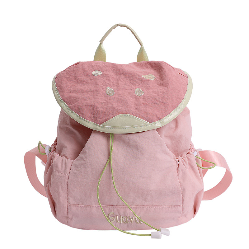 Mochila de estudiante de escuela primaria suave y linda Mochila de niña de dopamina fresca de verano Mochila de fruta linda para niños