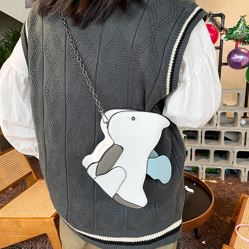 Women's Small Pu Leather Cartoon Cute Zipper Crossbody Bag display picture 92