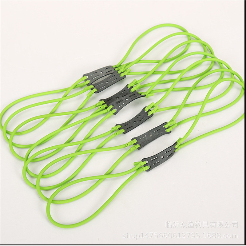 传统弹弓皮筋组1842 1745 2050八字扣射鱼乳胶管内穿圆皮卡球拖挂