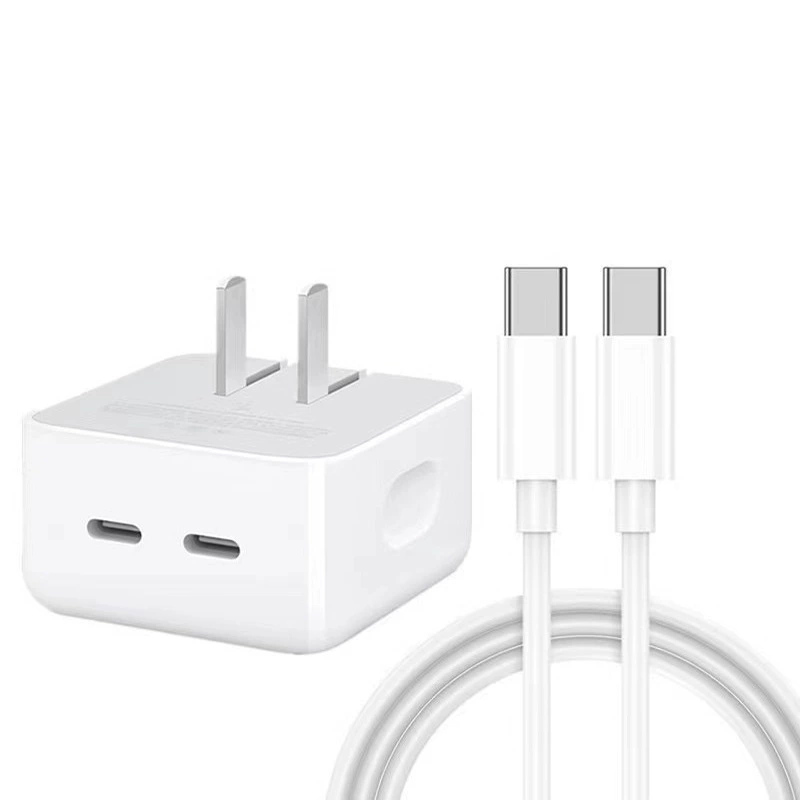 [35W двойной PD зарядное устройство подходит для Apple 13/14 двойной порт type-C еврообразец американский образец зарядка набор данных]