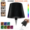 Striped wine bottle lamp-single-point RGB light effect-steeple-black