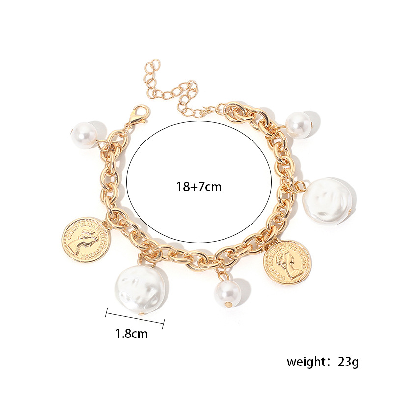 Fashion Pearl Alloy Bracelet Wholesale display picture 2