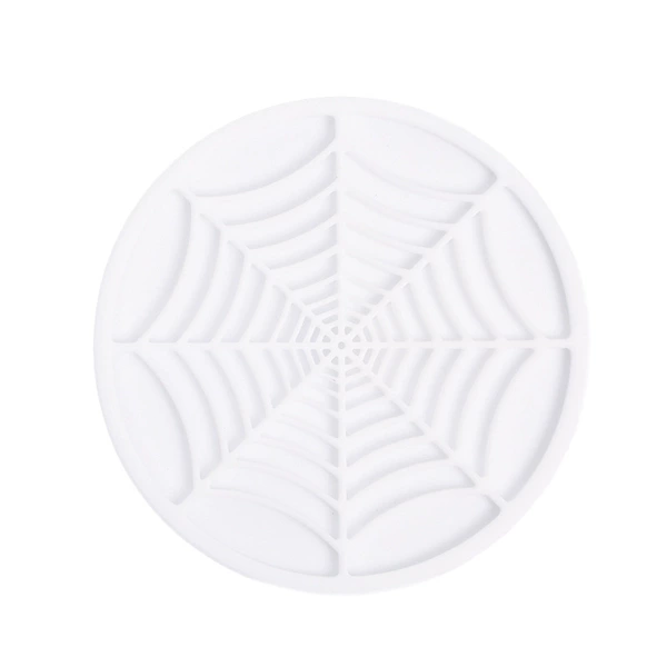 Large Spider Web Coaster White 10*0.4cm