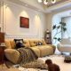 Chenille Cloud Sofa | French Cream Style Living Room Fabric Sofa Light Luxury Simple Designer Creative Sofa