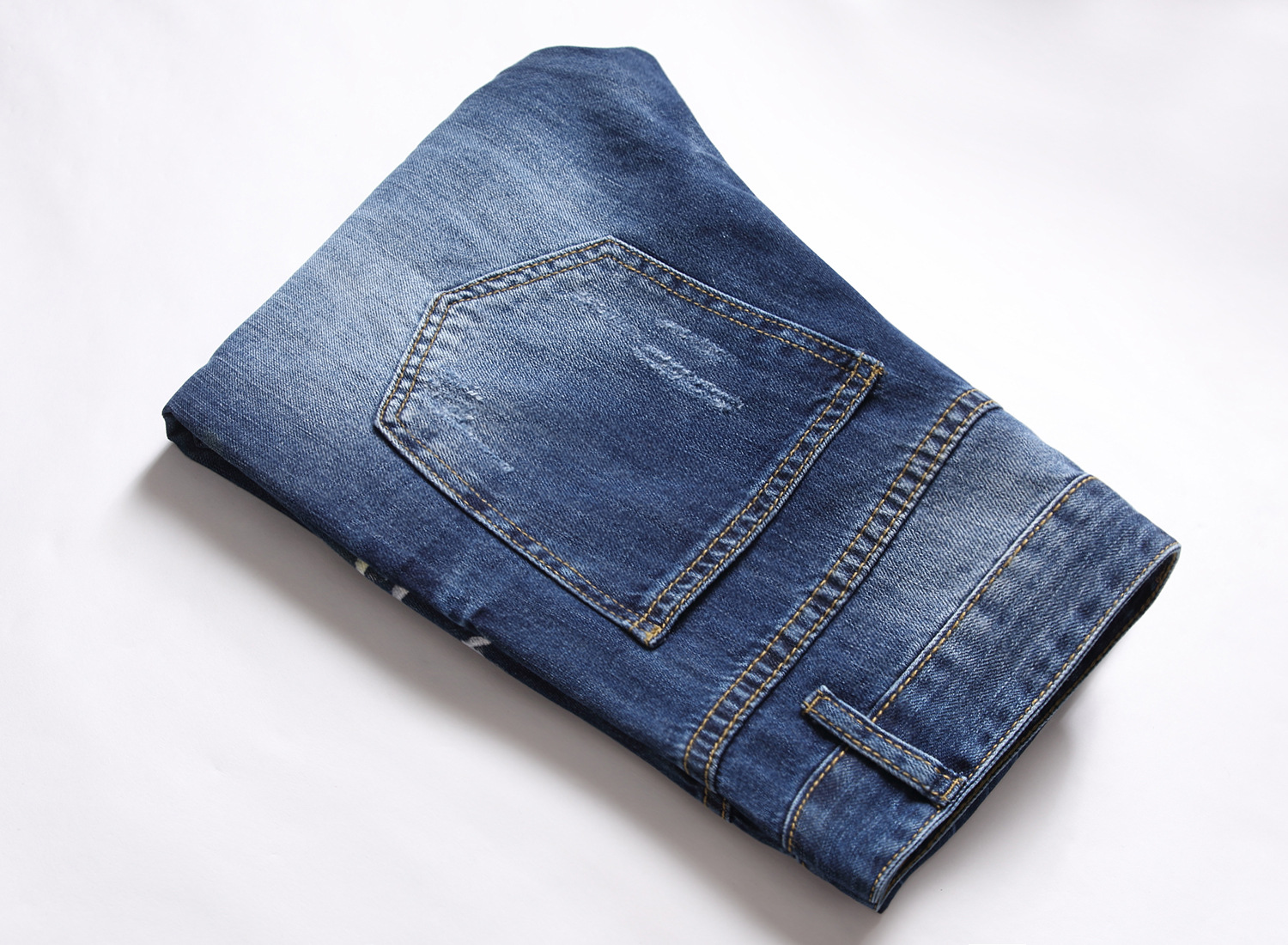 Men's Personalized Lightning Ripped Jeans With American Print_voghion.com