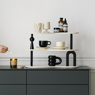 Wozoom Entrance Hall Desktop Key Storage Ornaments Living Room Cream Style Storage Cup Holder High-End Decorations