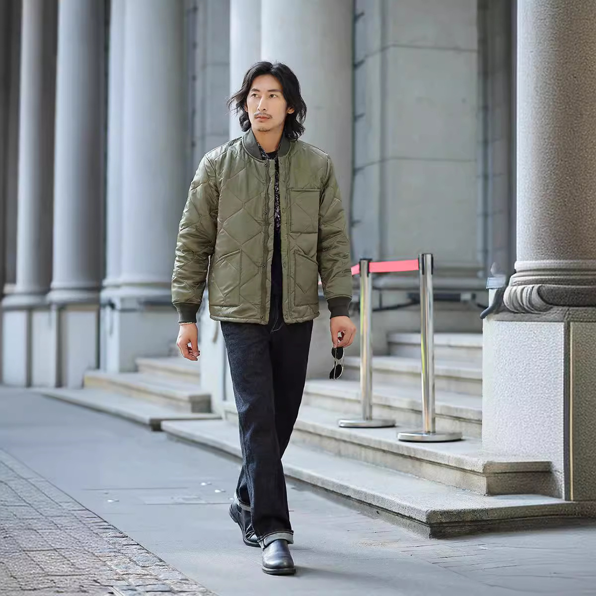 Chaqueta de forro OKONKWO M65 ameikaji CWU9P Abrigo acolchado de algodón acolchado traje cálido