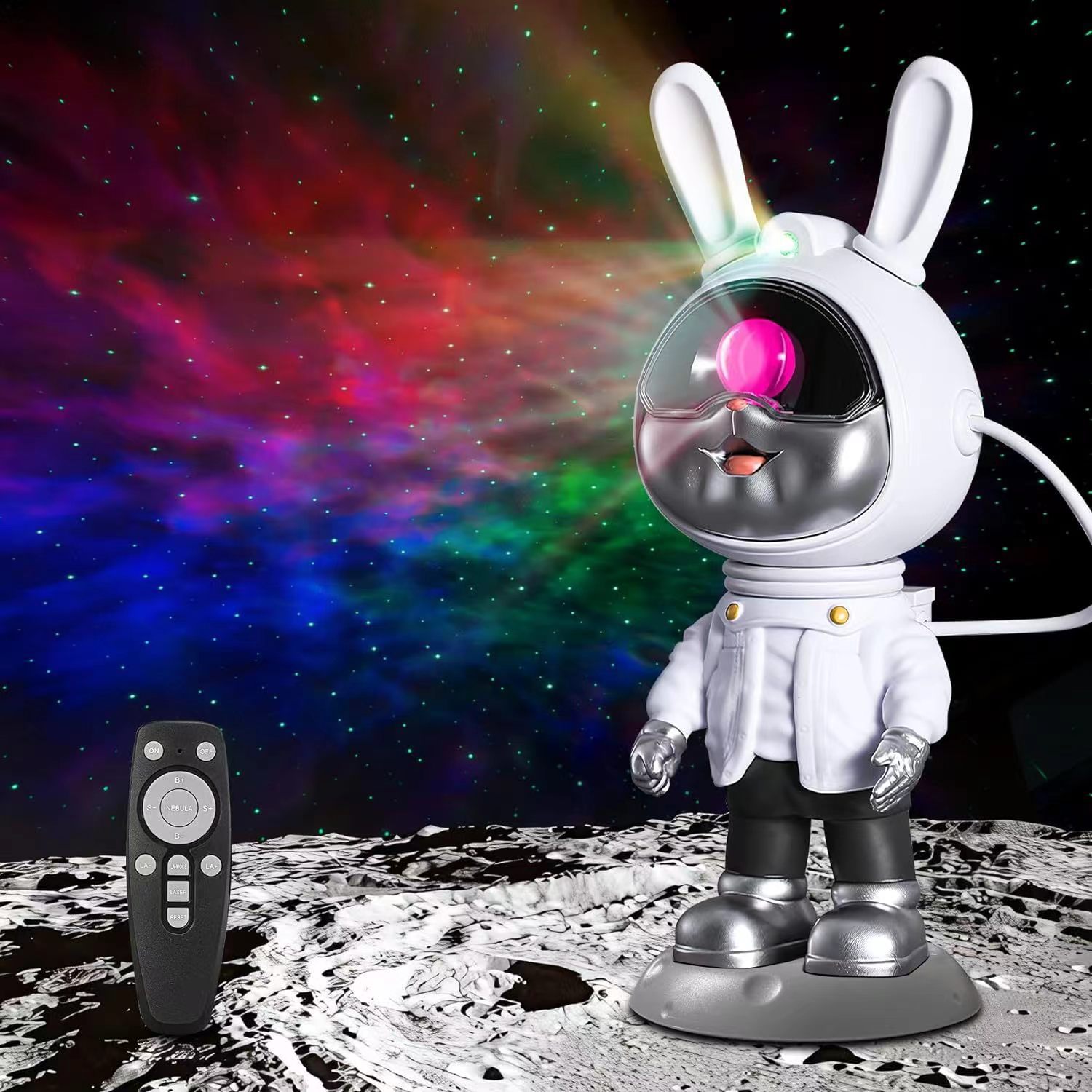 Cross-border astronaut space rabbit projection starry sky atmosphere light 2024 LED stage laser starry night light