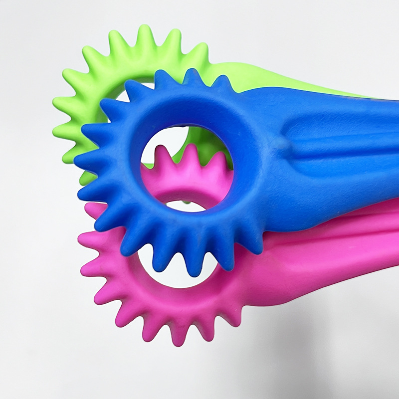 Nuevo perro de juguete hueso sólido molar diente limpieza TPR círculo mordedura-resistente entrenamiento de juguetes para mascotas suministros al por mayor