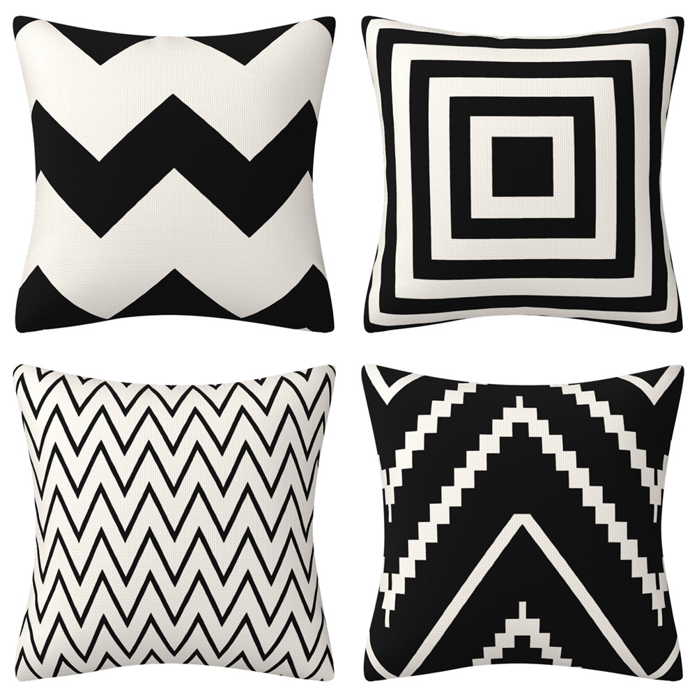 Cross-Border New Simple Nordic Geometric Pillowcase Amazon Decorative Pillow Cushion Outdoor Pillowcase Linen