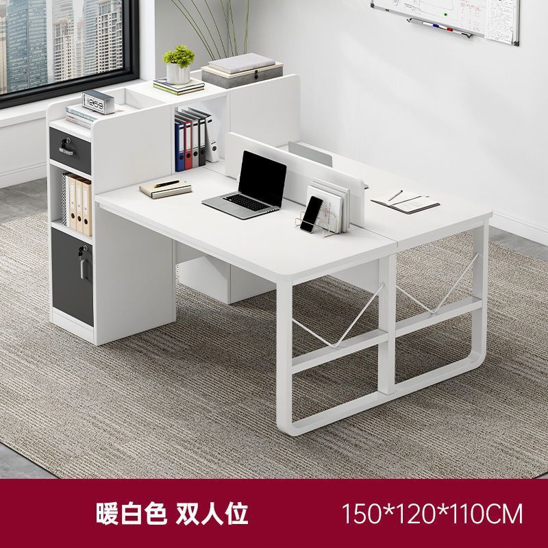 Personal de escritorio cara a cara 2 a 4 personas mesa de escritorio simple mesa de hogar y silla combinación escritorio de la computadora personal Mesa de la estación