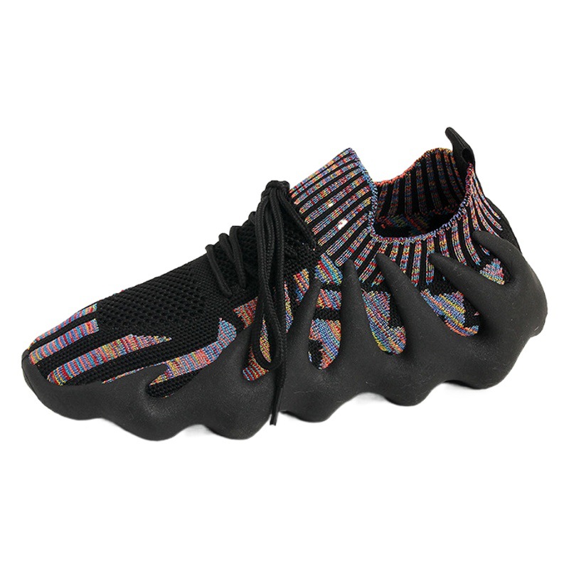 Pulpo Coco zapatos de las mujeres 2023 primavera nueva pareja suave inferior ligero transpirable vuelo tejido casual zapatillas