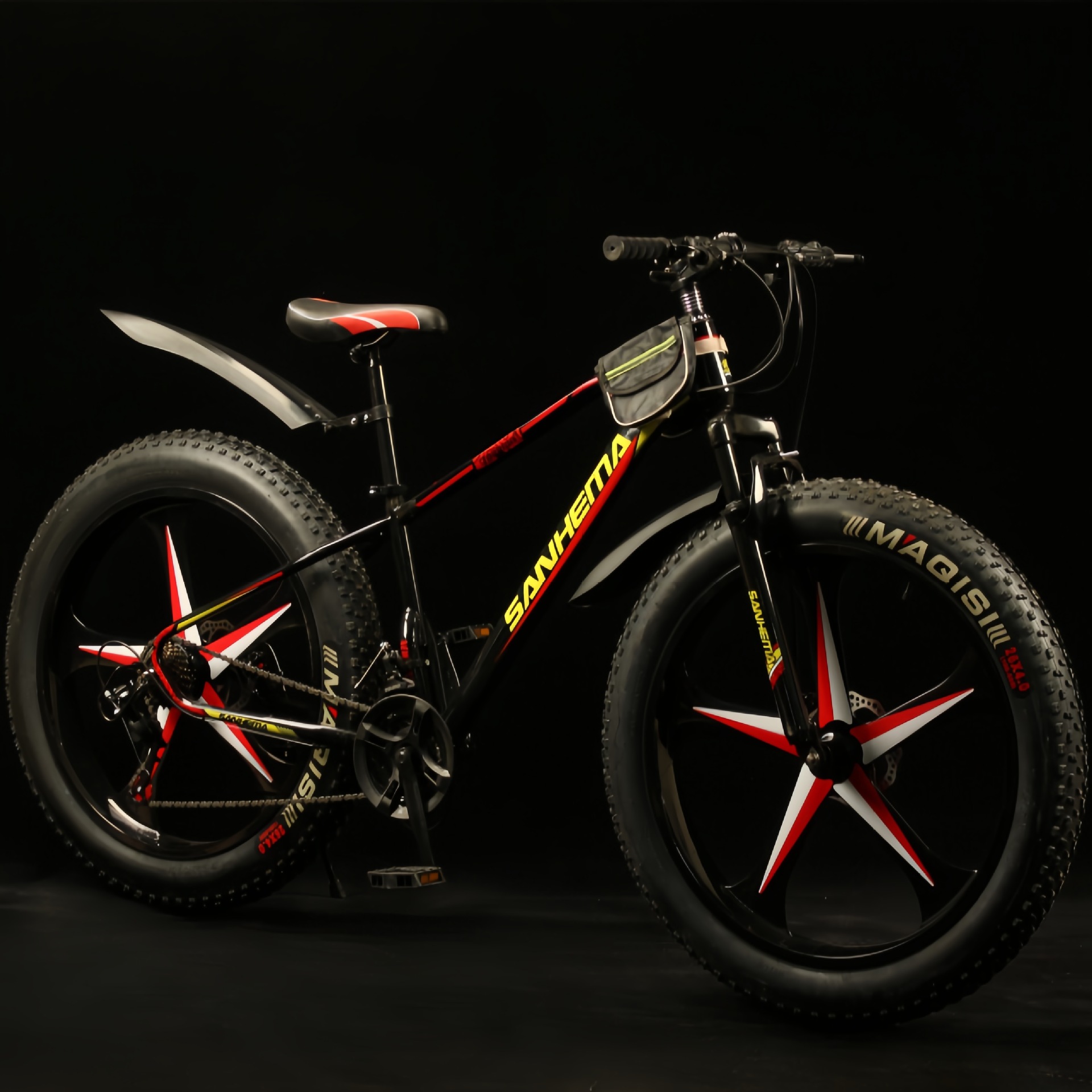 Neumáticos grandes de velocidad variable de doble absorción de impactos de punto de fábrica, bicicleta de montaña de 24/26 pulgadas, bicicleta de carretera todoterreno, bicicleta de nieve