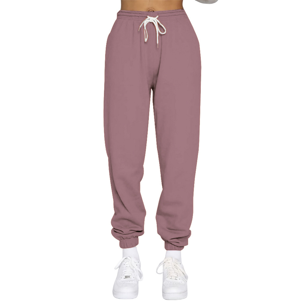 Women's Fashion Solid Color Cotton Polyester Zipper Patchwork Pants Sets display picture 43