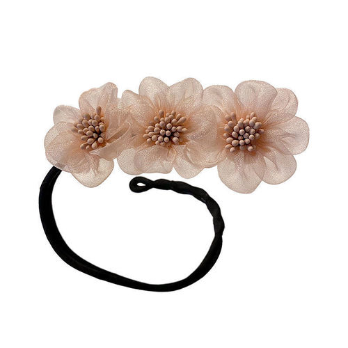  New Hair Dishwasher Women's Flower Ball Head Lazy Hair Dishwasher Artifact Internet Celebrity Pearl Korean Hair Accessories