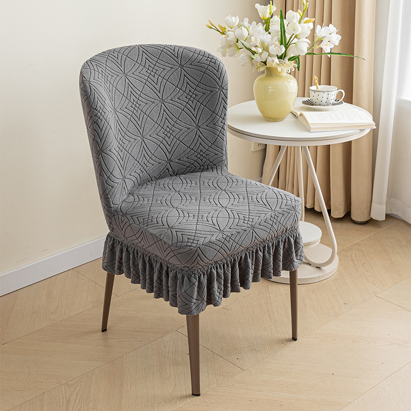 Cubierta de silla Bayle universal simple moderna cubierta de silla de comedor cubierta de silla de arco para el hogar cubierta de respaldo todo incluido cubierta de palillos integrados
