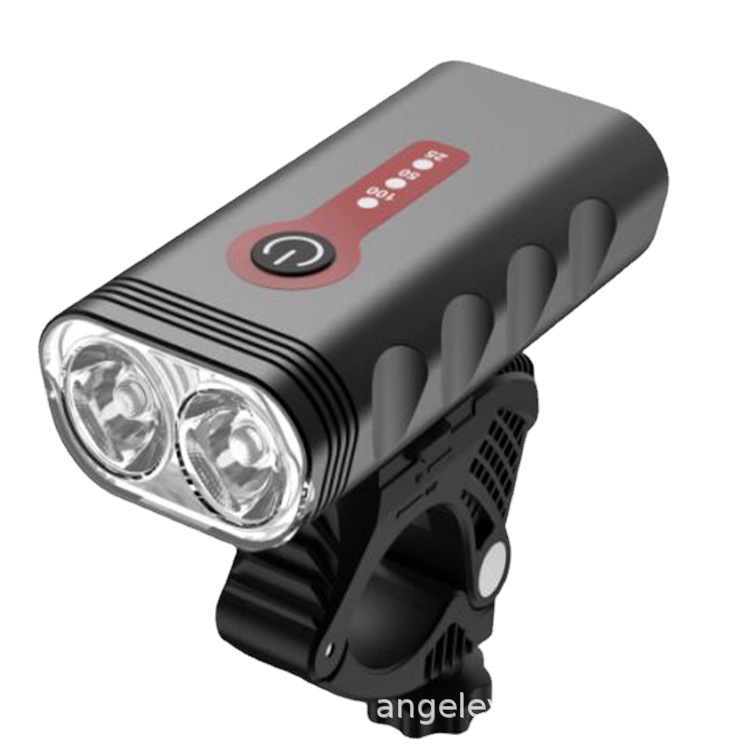 Luz de la bicicleta nuevo USB recargable mountain bike faro LED Night Riding impermeable aleación aluminio lámpara iluminación