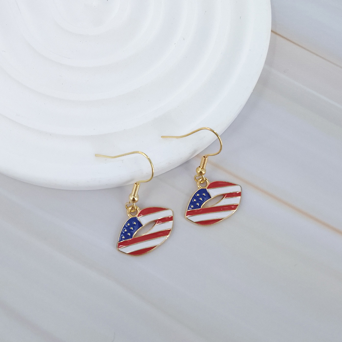 9g Weight Steel needle Ear Needle Material Drop Earrings Classification 1 Pair Quantity Holiday, Street Occasion Acrylic Material Independence Day Festival Constellation, Fruit, Heart Shape Pattern Women's Gender Patchwork Design Retro Style 1 Pair Retro Constellation Fruit Heart Shape Patchwork Arylic Drop Earrings 2