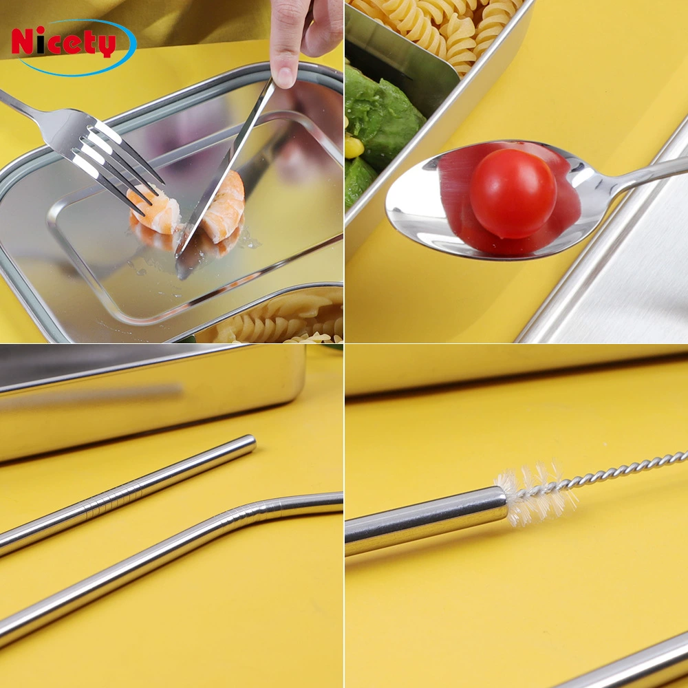 Handheld chopsticks, children's tableware stainless steel, storage box, set