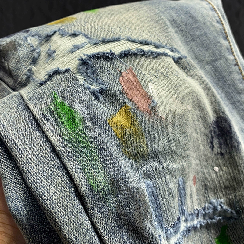 Elastic jeans, spring summer trousers