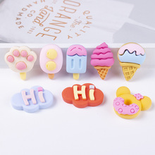 新款树脂配件仿真雪糕冰淇淋甜筒 diy奶油胶手机壳贴片发饰配件