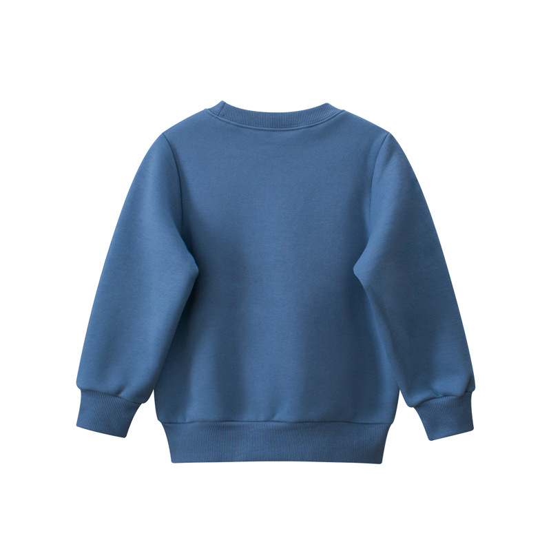 27 niños estilo coreano ropa para niños transfronteriza suministro en vivo suéter de los niños suéter forrado de lana Jersey cuello redondo ropa de bebé dinosaurio niños