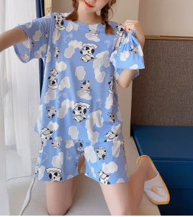 Traje de manga corta - vaca azul
