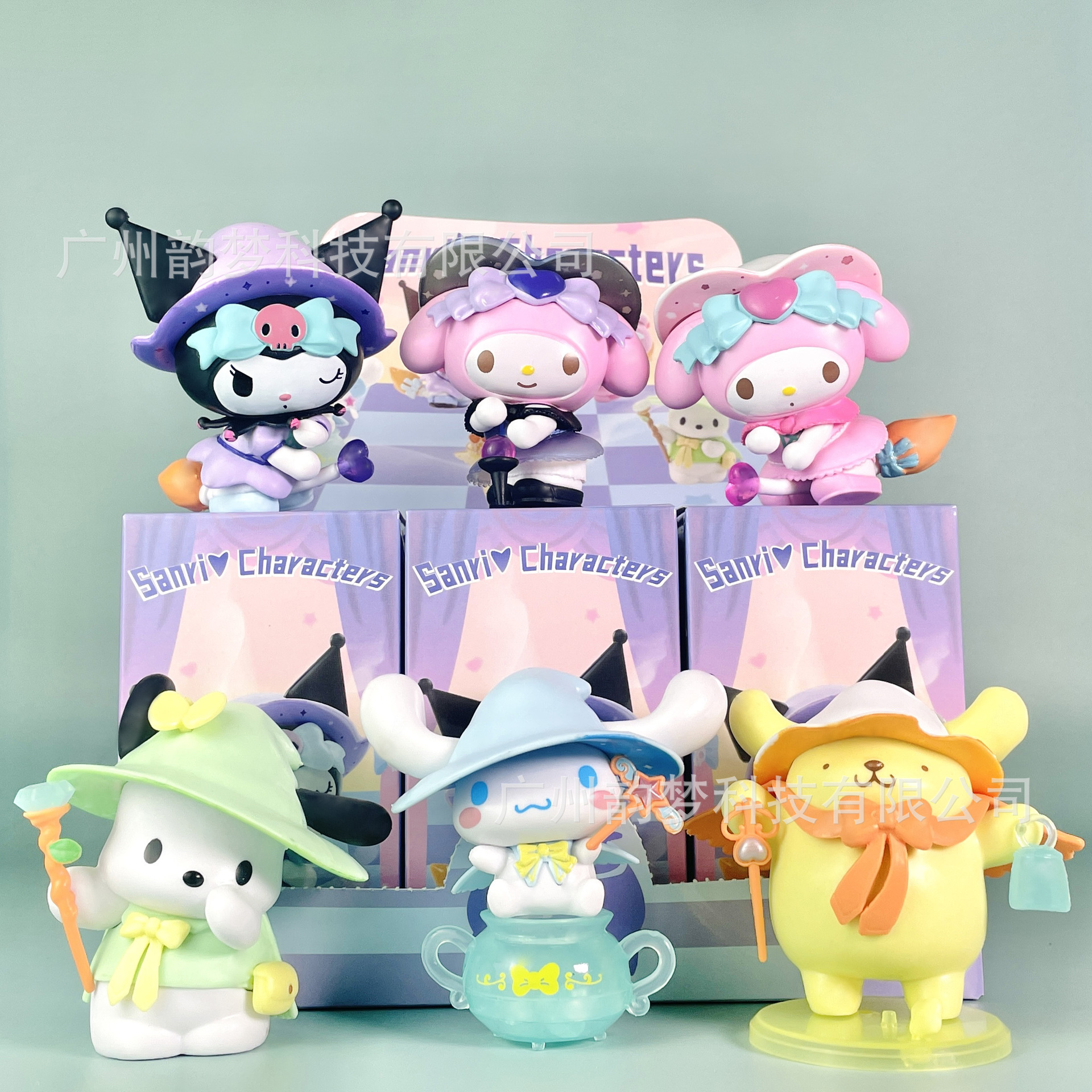 跨境盲盒美乐蒂魔法物语手办库洛米玉桂狗扭蛋娃娃机公仔摆件批发