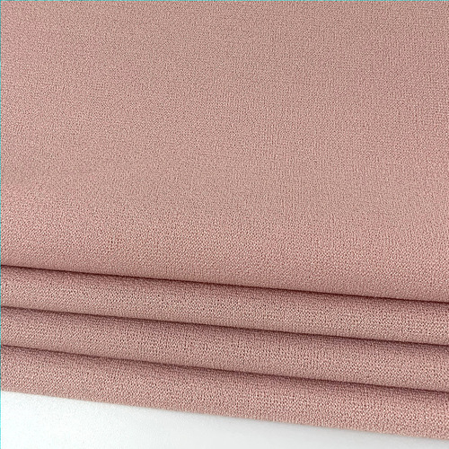 In-stock 200g women's stretch fabric, ammonia-free ramie autumn wear, single-sided ramie French-style dress knit fabric