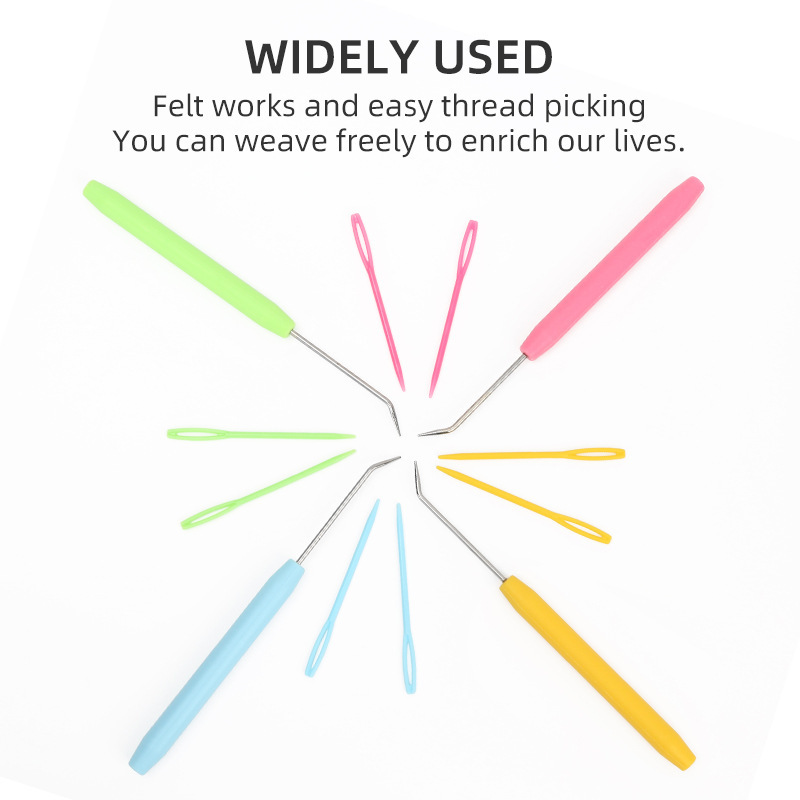 Máquina de tejer de venta directa de fábrica, ganchillo, ganchillo, ganchillo, aguja de plástico, ganchillo, juego de ganchillo