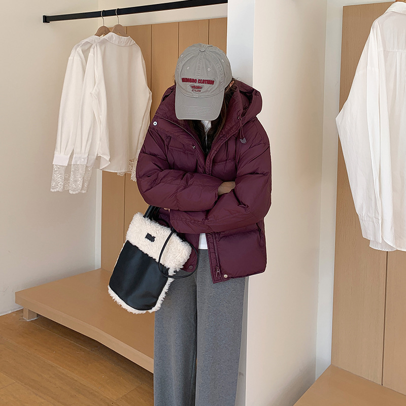 冬季跨境泡芙棉服棉女短款新款时尚宽松面包服棉袄外套潮|undefined