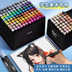 メーカー卸売ダブルヘッドアルコール油性マークペンセットカラー子供水彩ペン絵画ペンマークペン現物