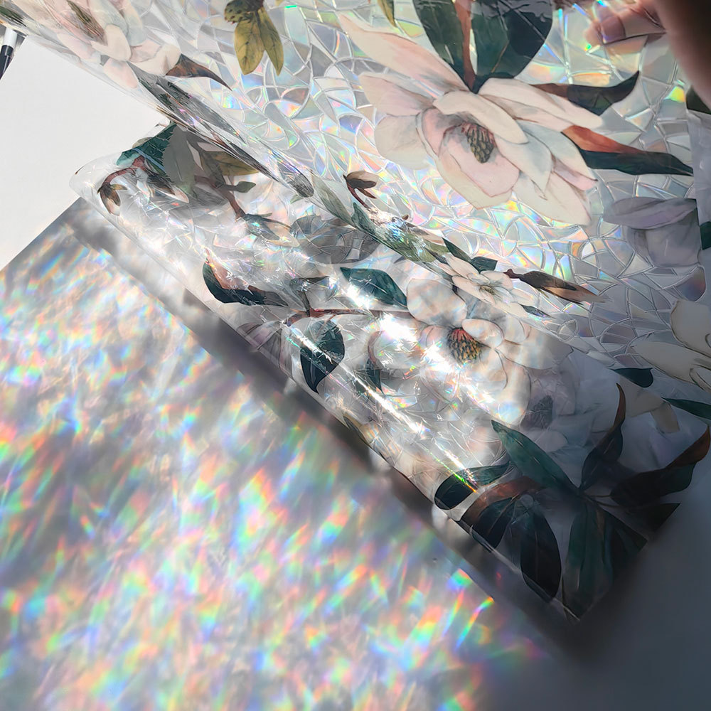 140g Weight Glass paster Home Textiles & Decor Type PVC Material Leaf Pattern Casual, Pastoral Style Casual Pastoral Leaf PVC Glass Paster Wall Art 60