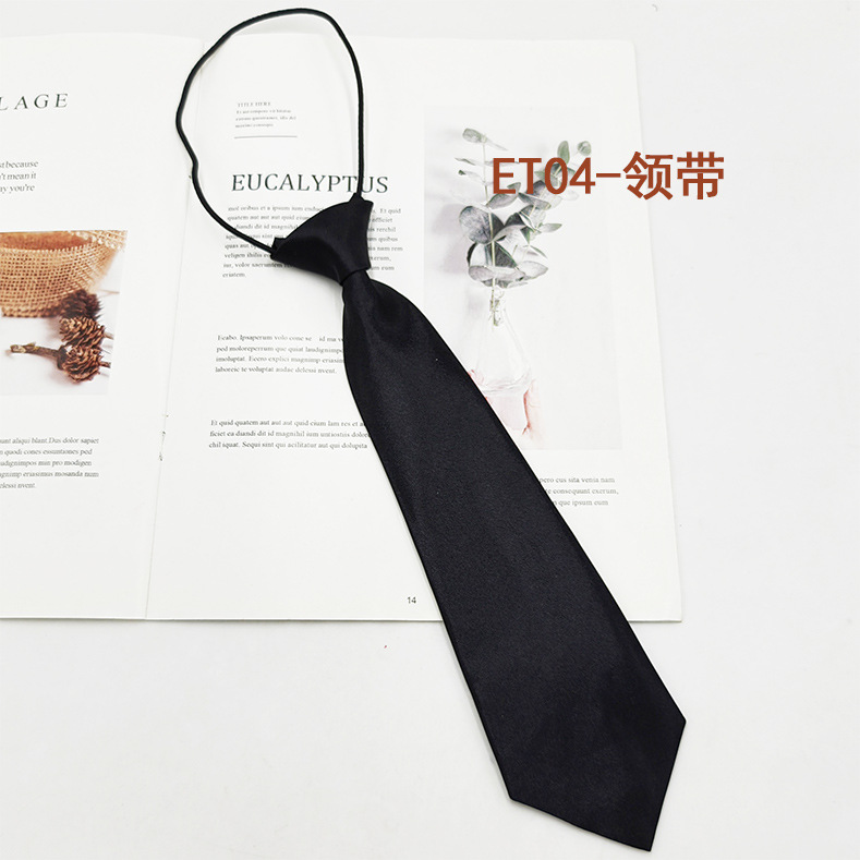 Spot de fábrica al por mayor conjunto de pajarita de corbata para niños de escuela primaria, corbata a rayas de color sólido, pajarita de raíz de plumas