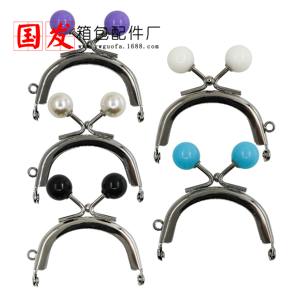 Protección del medio ambiente plateado: 6CM cabeza de caramelo no porosa brillante oro 14mm cabeza de perlas viscosas de color caramelo