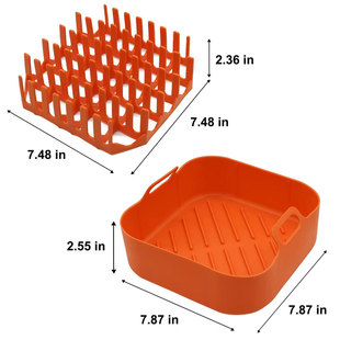 Cross-Border New t Air Fryer Silicone Bacon tray bacon rack Air Fryer Silicone Po Micro