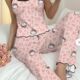 Amazon AliExpress Cross-border European and American Women's Two-piece Sleeveless Koala Printed Casual Pajamas suit Sling suit